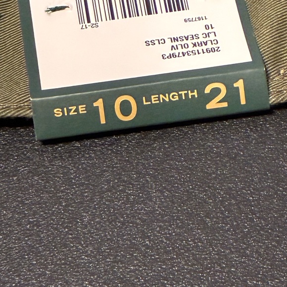 Lauren Ralph Lauren Classic Mid Calf Capri Pants Women’s Sz 10 Olive Green - Picture 15 of 15